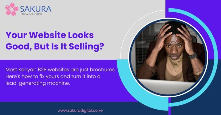 Most Kenyan B2B websites are just brochures. Here’s how to fix yours and turn it into a lead-generating machine.